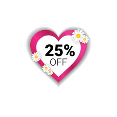 Big Sale Bagde Discount Sticker Template International Women Day Concept Promotion Vector Illustration