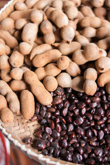 brown tamarind and seed them