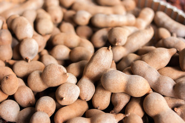 brown tamarind and seed them