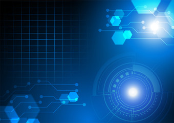 Technology background concept with circuit line