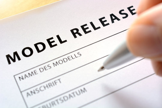 Model Release als Vertrag oder Formular zum Ausf&uuml;lle