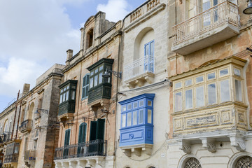 The colorful balcony at Vittoriosa on Malta