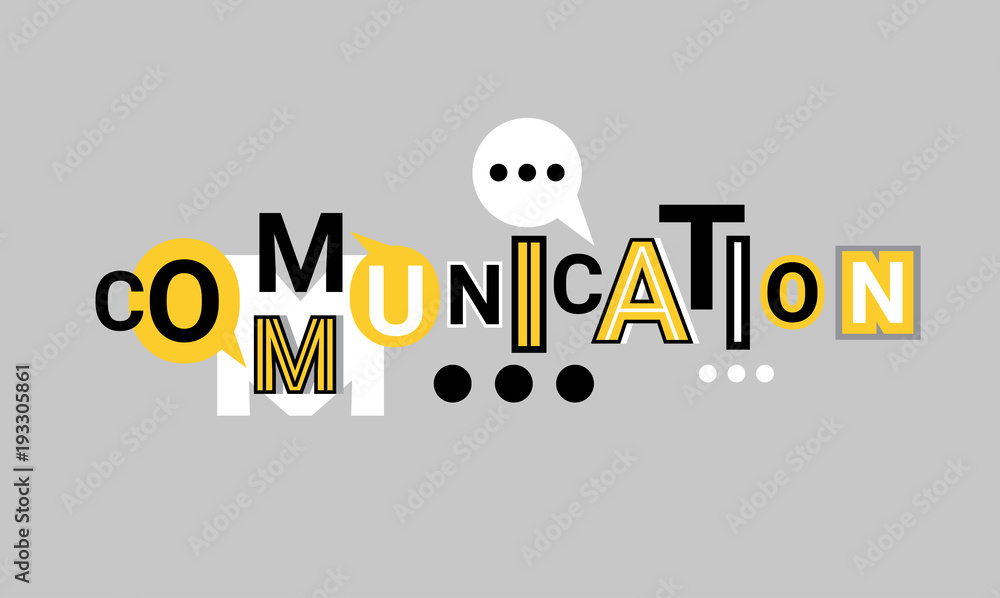 Poster communication and networking web banner abstract template background vector illustration