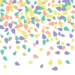 Bright spring background with colored petals. Simple gentle template for the card, invitation, printing. Fashionable decoration with beautiful petals.