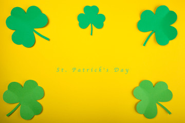Happy St. Patrick's Day good concept card.
