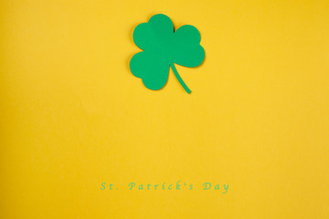 Happy St. Patrick's Day good concept card.
