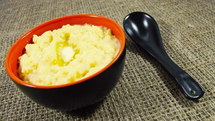 Tasty and healthy millet porridge.