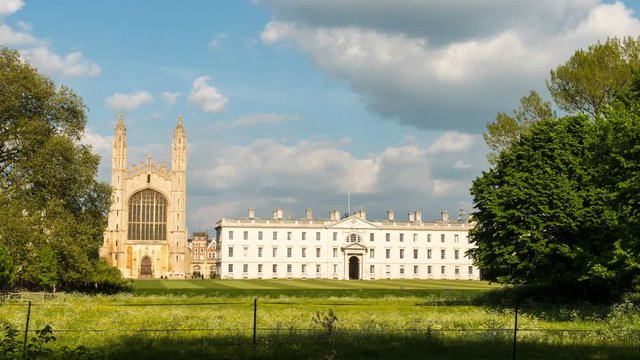 Kings College, University of Cambridge, UK; time lapse