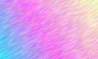Holographic Gradient Stripes Vector Background. Pastel Rainbow Shiny Lines Texture. Psychedelic Color Neon Hatching Strokes Surface in Cyan Blue, Magenta Pink and Yellow. © Artefficient