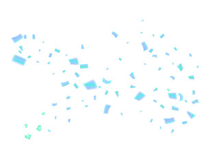 Sparkling Winter Vector Blue Tinsel Confetti. Birthday, Christmas, New Year Party Celebration Firework Decor. Falling Down Fairy Festival Blue Foil Tinsel Vector Confetti. Modern Gift Voucher Border