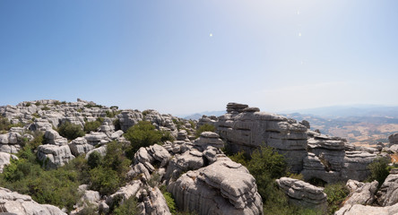 El Torcal de Antequera is a nature reserve in the Sierra del Torcal mountain range