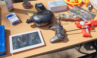 Disguised under toys and gadgets, explosives controlled by phone