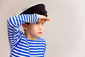 Boy in a pirate costume