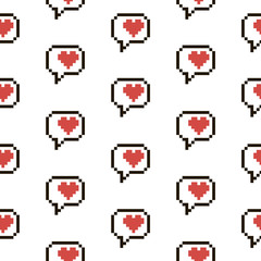 pixel heart pattern 