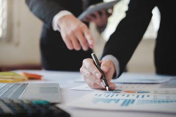 Professional investor working new startup project.