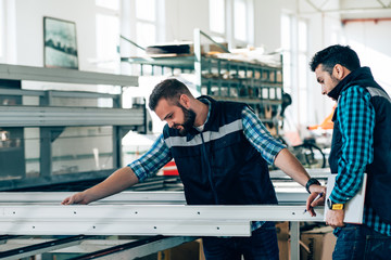 Aluminium and PVC industry workers