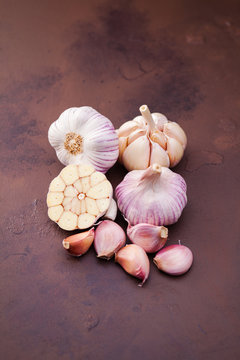 Garlic Cloves and Garlic Bulb