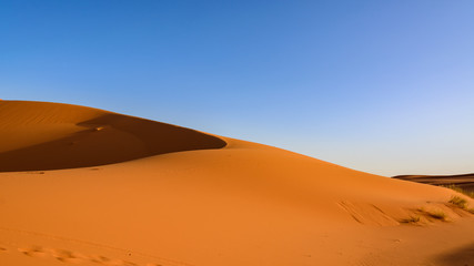 Naklejka na ściany i meble Sahara Desert, Erg Chebi dunes. Merzouga, Morocco