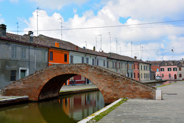 Small Italian town Comacchio also known as 