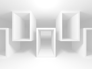 Fototapeta premium Abstract Modern White Architecture Background