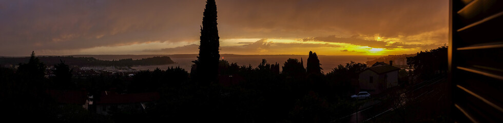 Last sun rays before storm