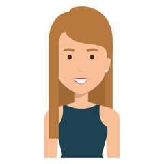 young and casual woman character vector illustration design
