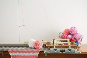 Hand Knitting Machine. A knitting machine is a device used to create knitted fabrics.