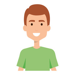 young and casual man avatar character vector illustration design
