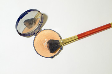 Brushes for applying makeup.