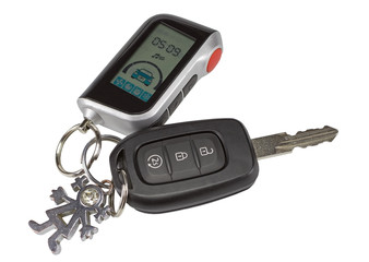 Car key and keychain fob