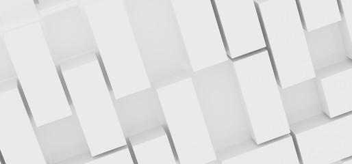 3D Rendering Of Abstract Background With Rectangles