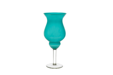 Glass vase isolated on white