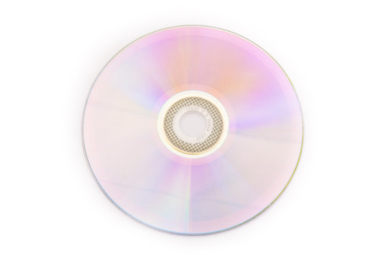 DVD disk, isolated on white background