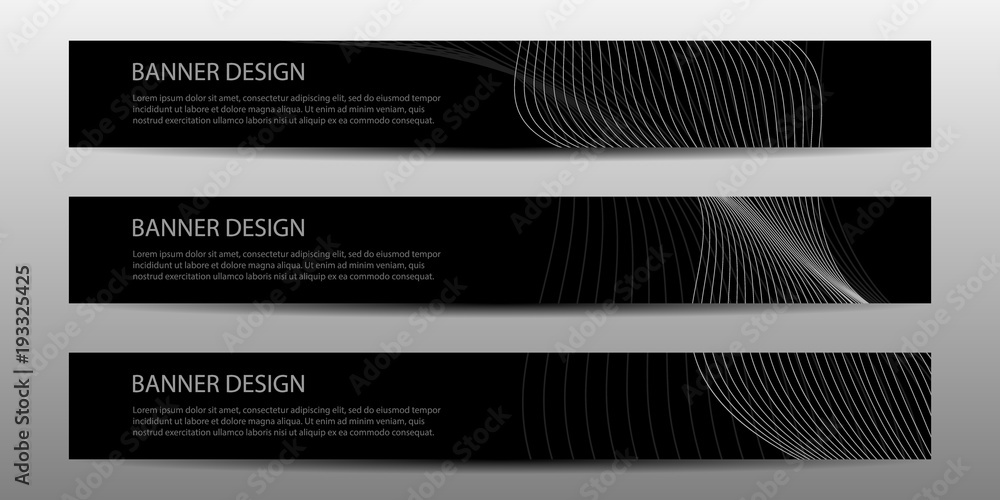 Poster abstract vector modern banner with wavy lines annual report design templates future poster template 