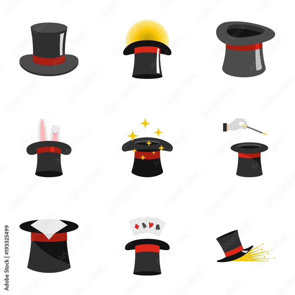 Poster topper icons set. flat set of 9 topper vector icons for web isolated on white background