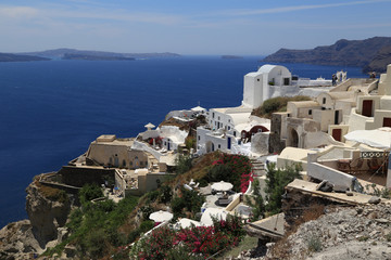 Landscape of the island of Santorini