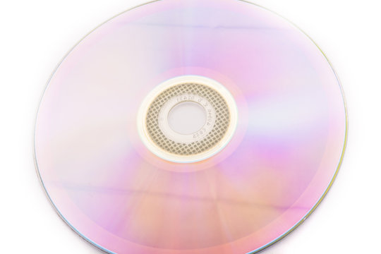 DVD disk, isolated on white background