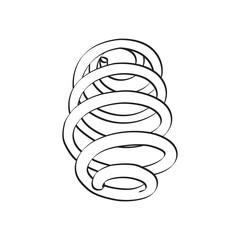 Vector icon with spring