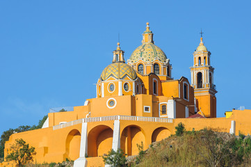 Shrine of Our Lady of Remedies in Cholula, Puebla, Mexico