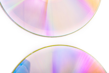 cd dvd isolated on white