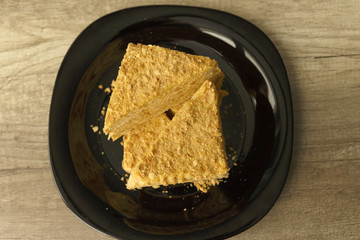 dessert is on a plate