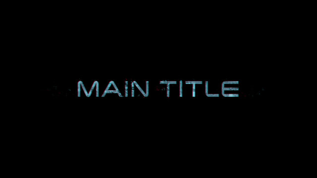 Main Title Reveal