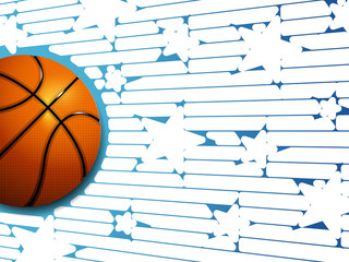 Basketball star pattern vector background sport illustration