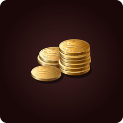 coins icon game money vector