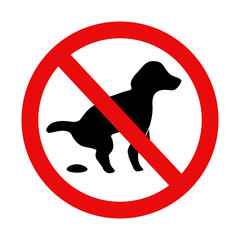 zakaz wyprowadzania psów - obrazy, fototapety, plakaty