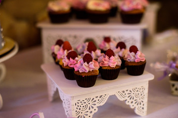 Cupcakes on a cake