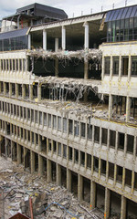 Topic destruction, teardown of an office building