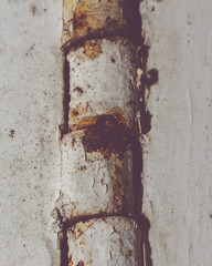Close up of Old Rusty Hinges, Macro Split Toning Shallow Depth of Field