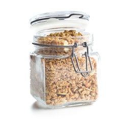 The granola breakfast cereals.