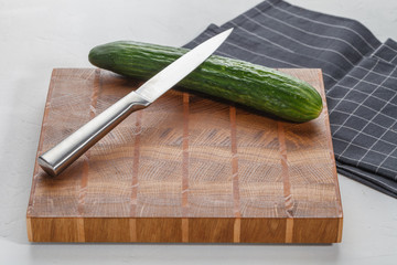 Cutting board. Top view with copy space for text
